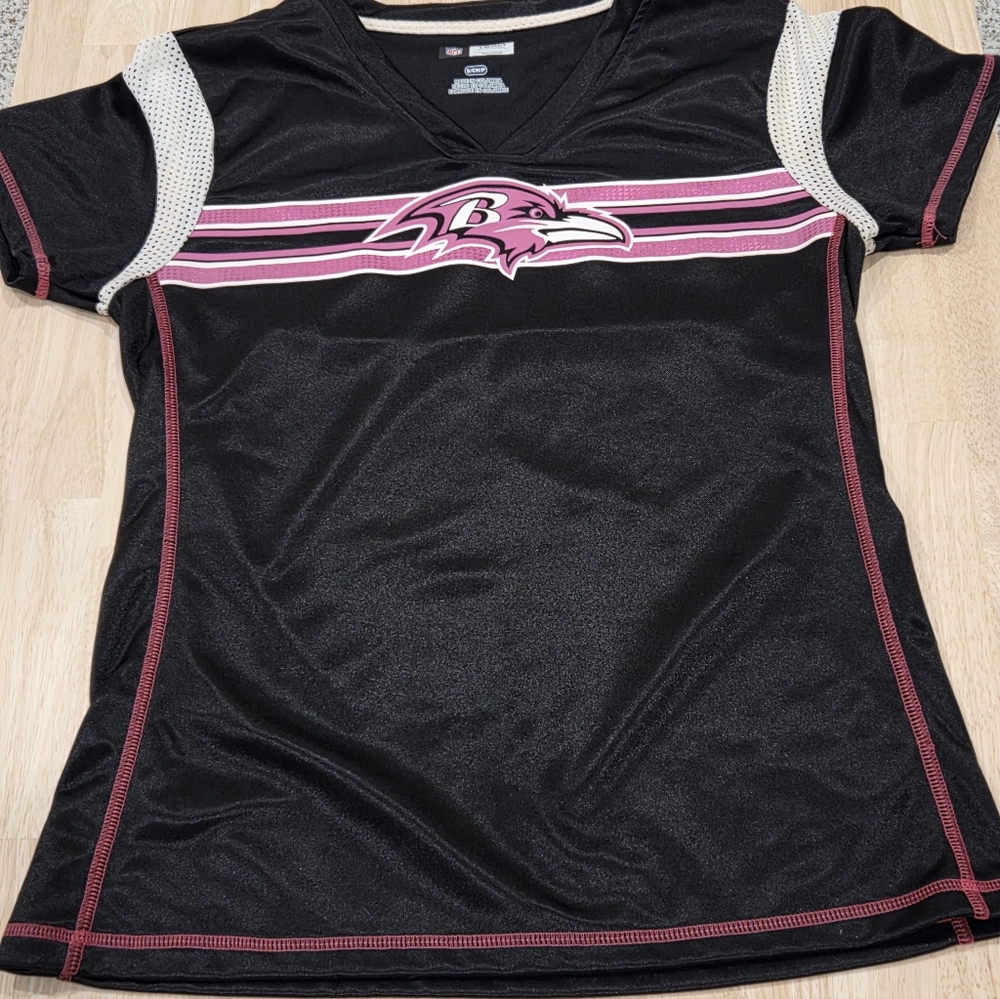 Raven's Women's Small Lightweight Football Purple And Black Lightweight Jersey